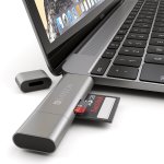Satechi USB-C Card Reader USB 3.0 - четец за microSD и SD карти памет за мобилни устройства (тъмносив) 1