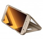 Samsung S-View Flip Case EF-CA520PFEGWW - оригинален кожен калъф за Samsung Galaxy A5 (2017) (златист) 2