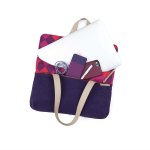 STM Grace Deluxe Laptop Sleeve - дизайнерска чанта с дръжки за MacBook Pro Retina 13 и преносими компютри до 13 инча (лилав) 3