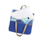 STM Grace Deluxe Laptop Sleeve - дизайнерска чанта с дръжки за MacBook Pro Retina 13 и преносими компютри до 13 инча (светлосин) 3