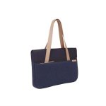 STM Grace Deluxe Laptop Sleeve - дизайнерска чанта с дръжки за MacBook Pro Retina 13 и преносими компютри до 13 инча (тъмносин) 1