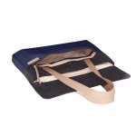 STM Grace Deluxe Laptop Sleeve - дизайнерска чанта с дръжки за MacBook и преносими компютри до 15 инча (тъмносин) 2