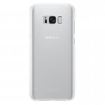 Samsung Clear Cover Case EF-QG955CSEGWW - оригинален TPU кейс за Samsung Galaxy S8 Plus (прозрачен-сребрист)  1
