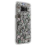 CaseMate Karat Case - дизайнерски кейс с истински перлени и сребърни нишки за Samsung Galaxy S8 Plus (сребрист) 2