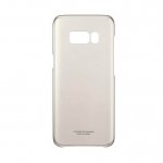 Samsung Clear Cover Case EF-QG950CFEGWW - оригинален TPU кейс за Samsung Galaxy S8 (прозрачен-златист)  4