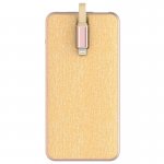 Comma iTravel Power Bank 7000mAh - външна батерия 7000mAh с вграден MFI Lightning кабел за Apple продукти и USB изход за други утсройства (златист) 4