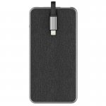 Comma iTravel Power Bank 7000mAh - външна батерия 7000mAh с вграден MFI Lightning кабел за Apple продукти и USB изход за други утсройства (черен) 4