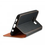 4smarts Flip Case Two Tone - кожен калъф с поставка и отделение за кр. карта за Samsung Galaxy S8 (черен) 4