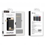 Comma MoreCard 2 Dual Sim Case - кейс с вградена батерия 1300mAh и слот за втора сим карта за iPhone 8, iPhone 7 (черен-златист) 3