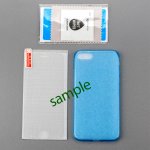 4smarts 360° Protection Set - тънък силиконов кейс и стъклено защитно покритие за дисплея на Huawei P8 lite (2017) (син) 1