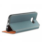 4smarts Flip Case Two Tone - кожен калъф с поставка и отделение за кр. карта за Samsung Galaxy S8 Plus (син) 2