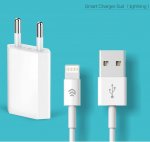Devia Smart Charger Lightning Suit - захранване за ел. мрежа с USB изход и Lightning кабел за iPhone, iPad и устройства с Lightning порт 2