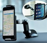 Devia T1 Universal Car Mount Holder - качествена универсална поставка за смартфони и таблети до 18 см. на ширина/височина 3