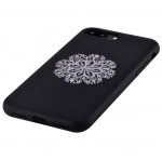 Devia Flower Embroidery Case - дизайнерски кожен кейс с ръчна бродерия за iPhone 8 Plus, iPhone 7 Plus (черен) 1