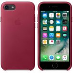 Apple iPhone Leather Case - оригинален кожен кейс (естествена кожа) за iPhone 8, iPhone 7 (светлочервен) 5