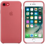 Apple Silicone Case - оригинален силиконов кейс за iPhone 8, iPhone 7 (светлочервен) 2