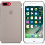 Apple Silicone Case - оригинален силиконов кейс за iPhone 8 Plus, iPhone 7 Plus (светлосив) 2