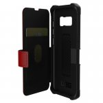 Urban Armor Gear Metropolis - удароустойчив хибриден кейс тип портфейл за Samsung Galaxy S8 (червен) 1
