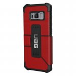 Urban Armor Gear Metropolis - удароустойчив хибриден кейс тип портфейл за Samsung Galaxy S8 (червен) 3