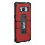 Urban Armor Gear Metropolis - удароустойчив хибриден кейс тип портфейл за Samsung Galaxy S8 (червен) 2