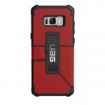 Urban Armor Gear Metropolis - удароустойчив хибриден кейс тип портфейл за Samsung Galaxy S8 Plus (червен) 2