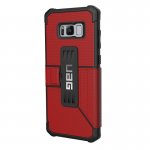 Urban Armor Gear Metropolis - удароустойчив хибриден кейс тип портфейл за Samsung Galaxy S8 Plus (червен) 4