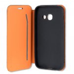 4smarts Flip Case Two Tone - кожен калъф с поставка и отделение за кр. карта за Samsung Galaxy A3 (2017) (син) 2