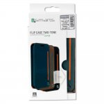 4smarts Flip Case Two Tone - кожен калъф с поставка и отделение за кр. карта за Samsung Galaxy A3 (2017) (син) 5