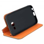 4smarts Flip Case Two Tone - кожен калъф с поставка и отделение за кр. карта за Samsung Galaxy A3 (2017) (син) 3