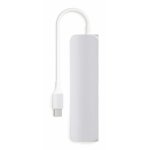 Satechi USB-C Multiport Adapter - мултифункционален хъб за свързване на допълнителна периферия за компютри с USB-C (сребрист) 4