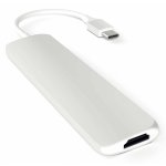 Satechi USB-C Multiport Adapter - мултифункционален хъб за свързване на допълнителна периферия за компютри с USB-C (сребрист) 3