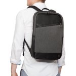 Knomo Southampton Laptop Backpack - луксозна раница за MacBook Pro 15 и преносими компютри до 15.6 инча (сив) 6