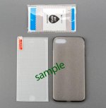 4smarts 360° Protection Set - тънък силиконов кейс и стъклено защитно покритие за дисплея на Huawei P8 Lite (2017) (черен-прозрачен) 4