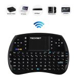 Tecknet Mini Keyboard X331 - мини безжична клавиатура с тъчпад за компютри и мобилни устройства (черен) 1