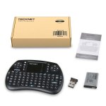 Tecknet Mini Keyboard X331 - мини безжична клавиатура с тъчпад за компютри и мобилни устройства (черен) 6