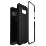 Verus High Pro Shield Case - висок клас хибриден удароустойчив кейс за Samsung Galaxy S8 (черен-сив) 3