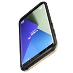Verus High Pro Shield Case - висок клас хибриден удароустойчив кейс за Samsung Galaxy S8 (черен-златист) 4