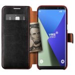 Verus Dandy Layered Case - кожен калъф, тип портфейл за Samsung Galaxy S8 (черен) 2