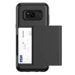 Verus Damda Glide Case - висок клас хибриден удароустойчив кейс с място за кр. карти за Samsung Galaxy S8 (черен) 1