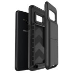 Verus Damda Folder Case - висок клас хибриден удароустойчив кейс с място за кр. карти за Samsung Galaxy S8 Plus (черен) 4