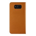 Verus Genuine Leather Diary Case - кожен калъф (естествена кожа), тип портфейл за Samsung Galaxy S8 Plus (кафяв) 3