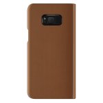 Verus Native S Diary Case - кожен калъф (естествена кожа), тип портфейл за Samsung Galaxy S8 Plus (кафяв) 1