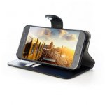 JT Berlin LeatherBook Style Case - хоризонтален кожен (естествена кожа) калъф тип портфейл за Samsung Galaxy A5 (2017) (черен) 3