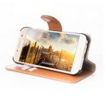 JT Berlin LeatherBook Style Case - хоризонтален кожен (естествена кожа) калъф тип портфейл за Samsung Galaxy A3 (2017)(кафяв) 4