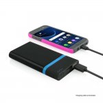 Incipio OffGrid Power Pack USB-C 8000 mAh - външна батерия вграден USB-C кабел и USB изход за смартфони и таблети (черен) 8