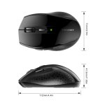 TeckNet M006 2.4G Wireless Mouse - ергономична безжична мишка (за Mac и PC) (черна) 3