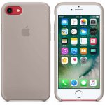 Apple Silicone Case - оригинален силиконов кейс за iPhone 8, iPhone 7 (светлосив) 6