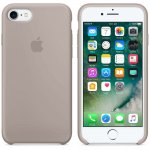 Apple Silicone Case - оригинален силиконов кейс за iPhone 8, iPhone 7 (светлосив) 3