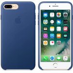 Apple iPhone Leather Case - оригинален кожен кейс (естествена кожа) за iPhone 8 Plus, iPhone 7 Plus (син) 2
