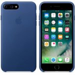 Apple iPhone Leather Case - оригинален кожен кейс (естествена кожа) за iPhone 8 Plus, iPhone 7 Plus (син) 4